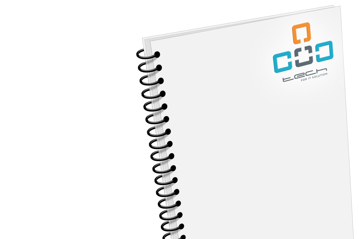 image of a bound notebook