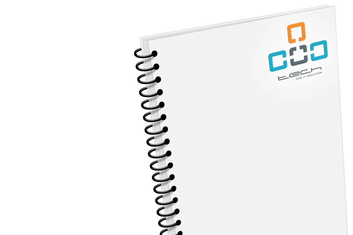 image of a bound notebook