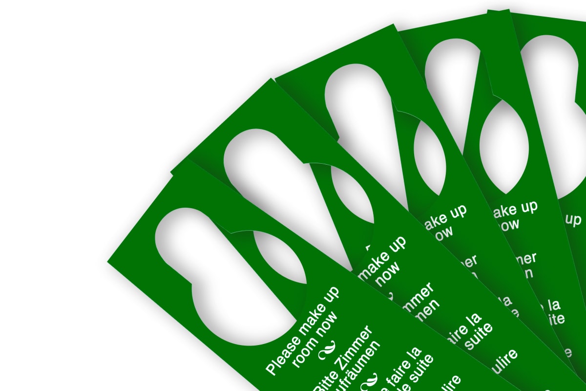 Green door hanger