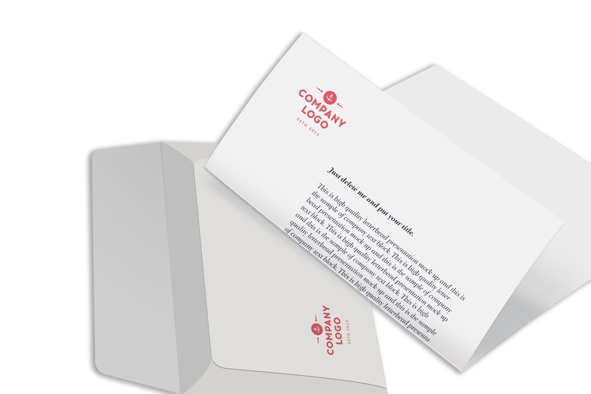 Sample letterhead and envelope