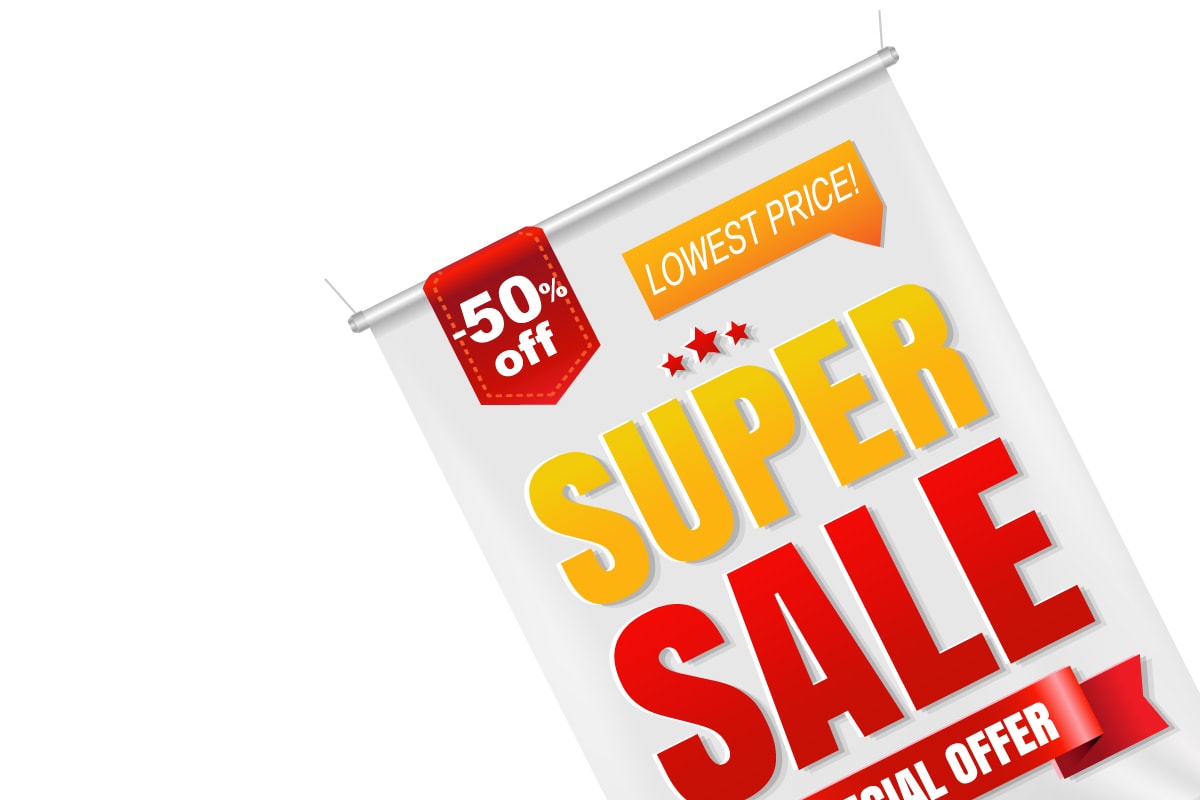 Super Sale sample signage