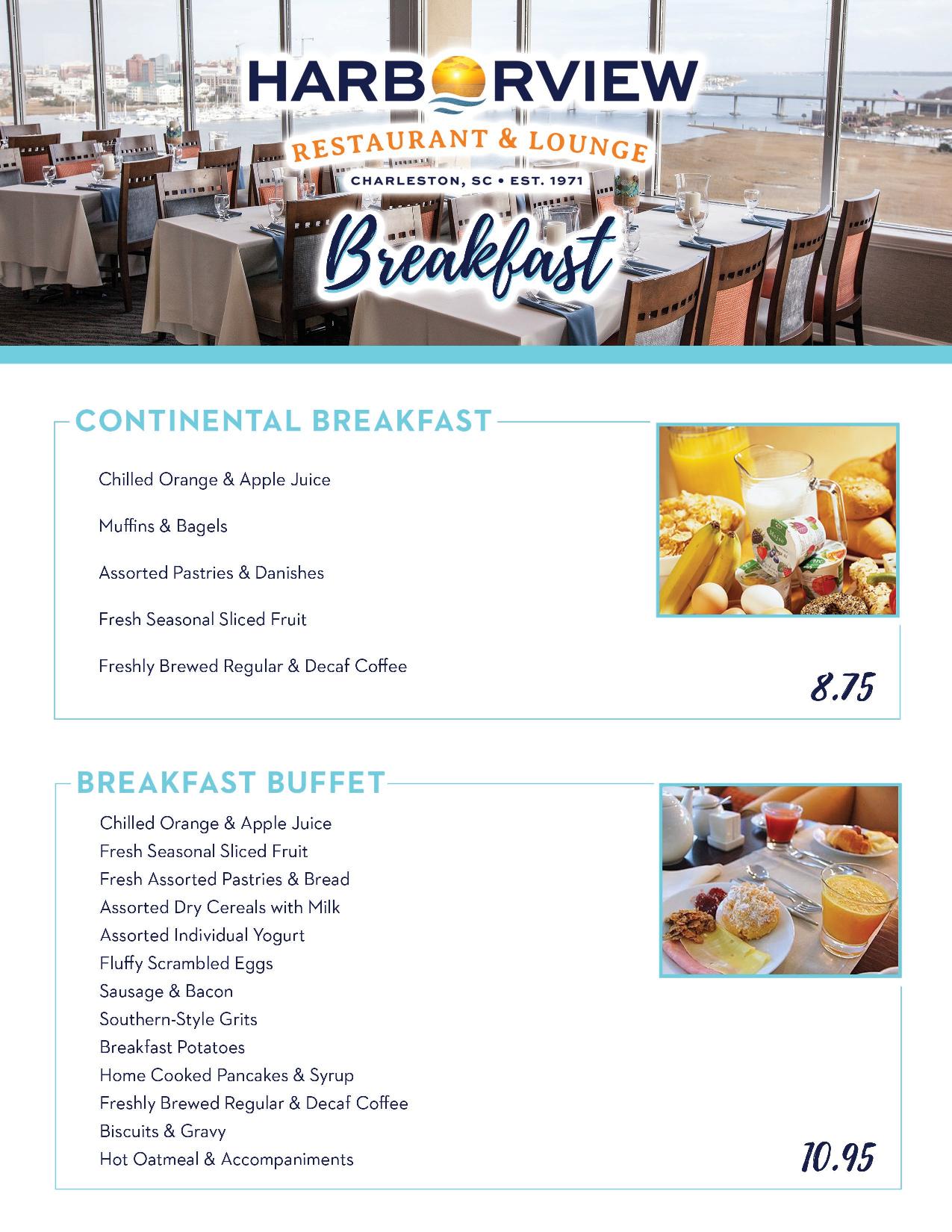 Harborview Restaurant Menu