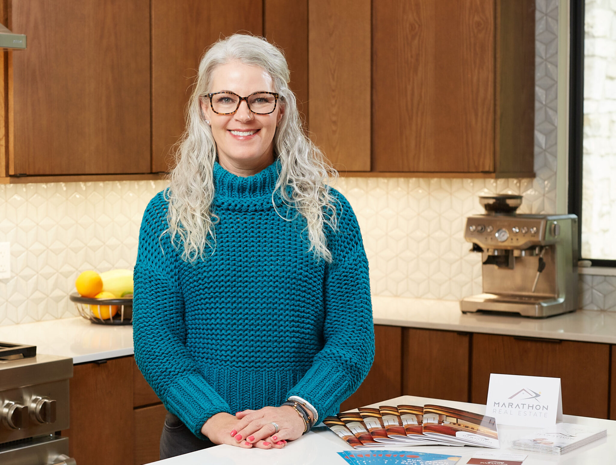 Tausha Carlson in kitchen